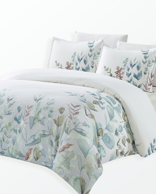 Green - 100% Cotton Duvet Cover