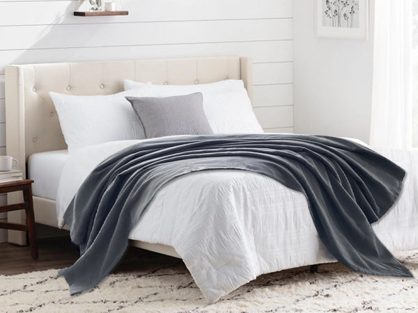 Cashmere Bed Blankets Luxury Plush Cozy Soft Comfy Lightweight