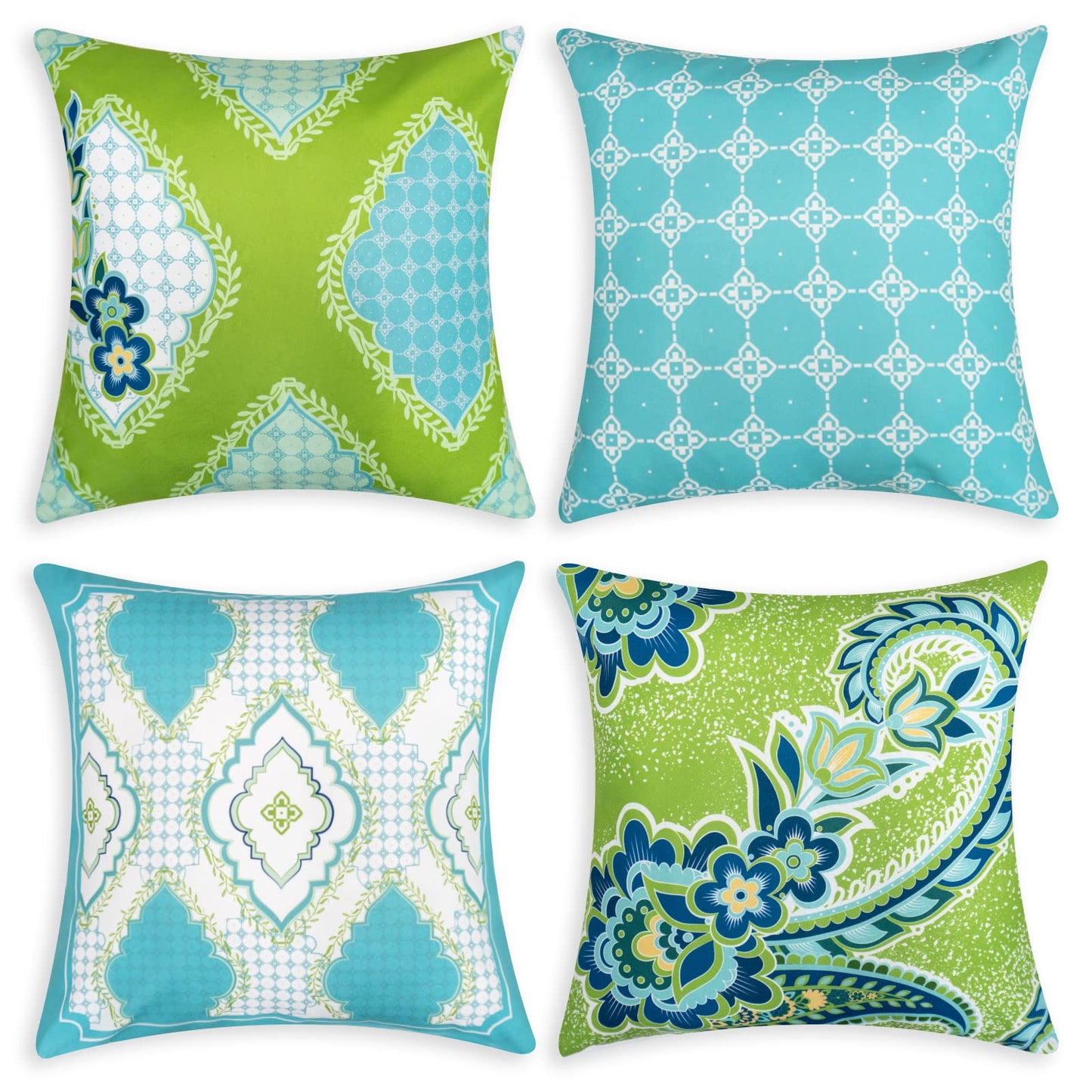 Decorative Throw Pillow Covers Set of 4 Square Cushion Case with zipper