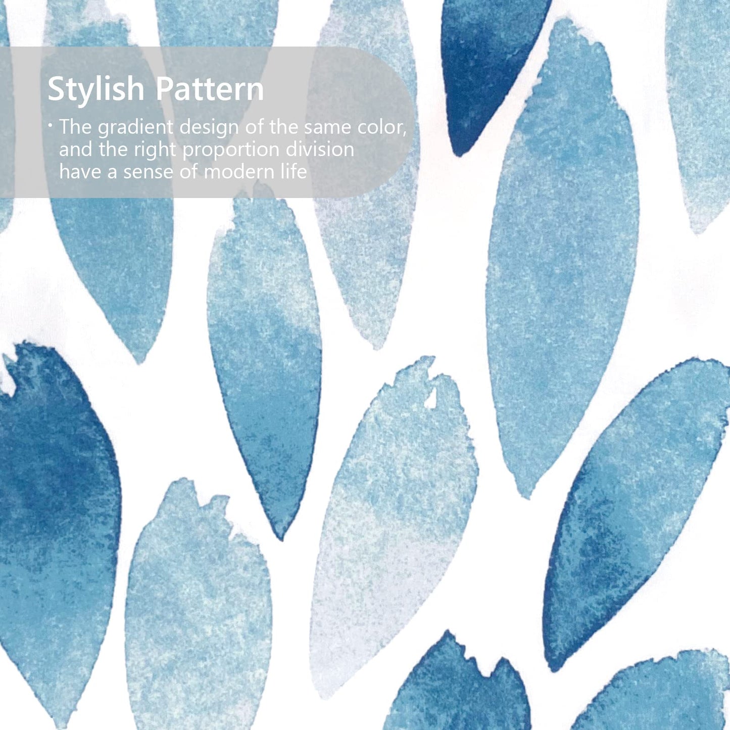 Gradient Blue 4 Pcs Comforter Set Includes 1 Comforter, 2 Pillowcases and 1 Decorative Pillow