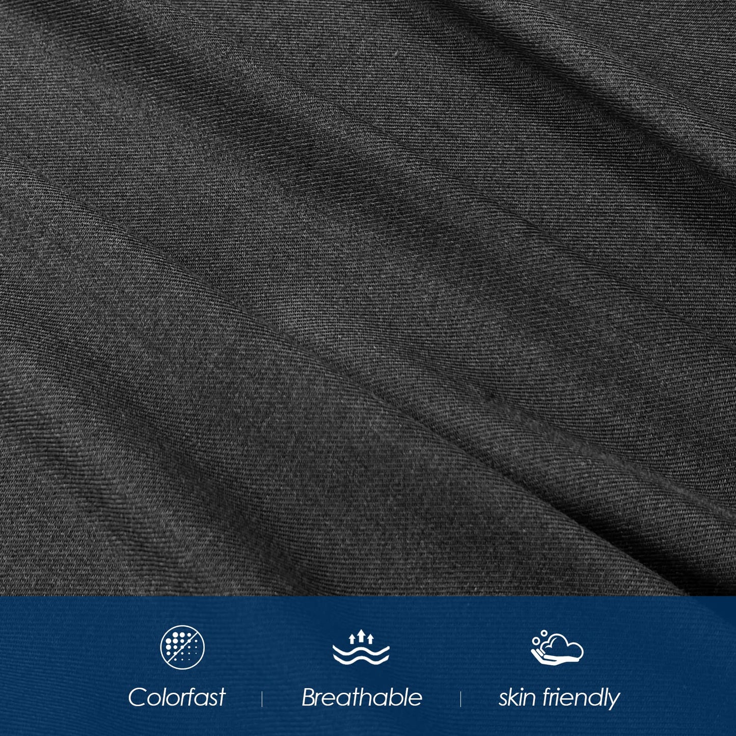 Charcoal Heather- Soft and Cozy Viscose Bamboo 4 Pcs Sheet Set