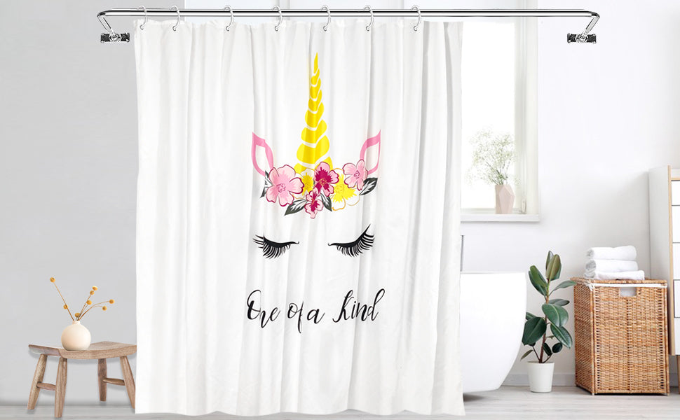 White-1 Shower Curtain-White Shower Curtain Cute Shower Curtains for Bathroom Fabric Shower Curtain 72x72 Inch Shower Curtain Boho Shower Curtain Floral Shower Curtain - Style Quarters