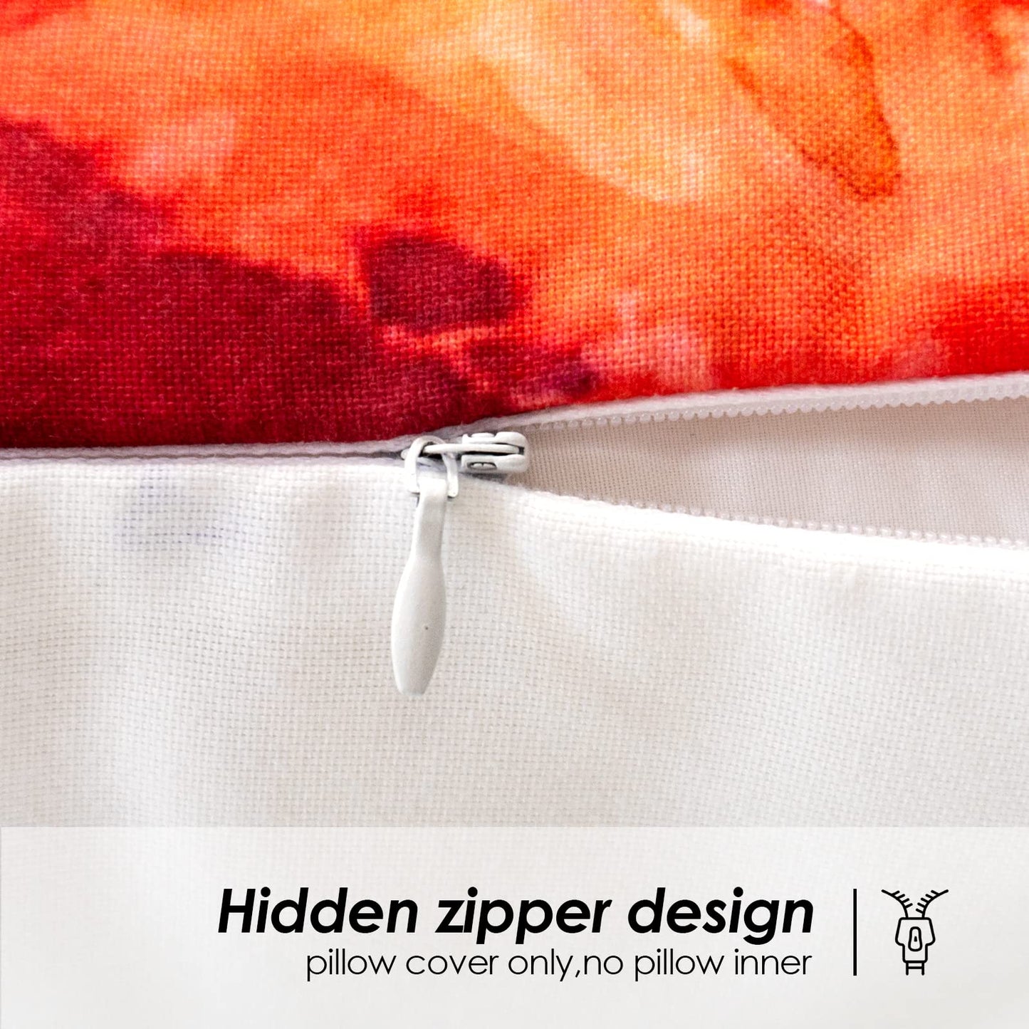 Decorative Throw Pillow Covers Set of 4 Square Cushion Case with zipper