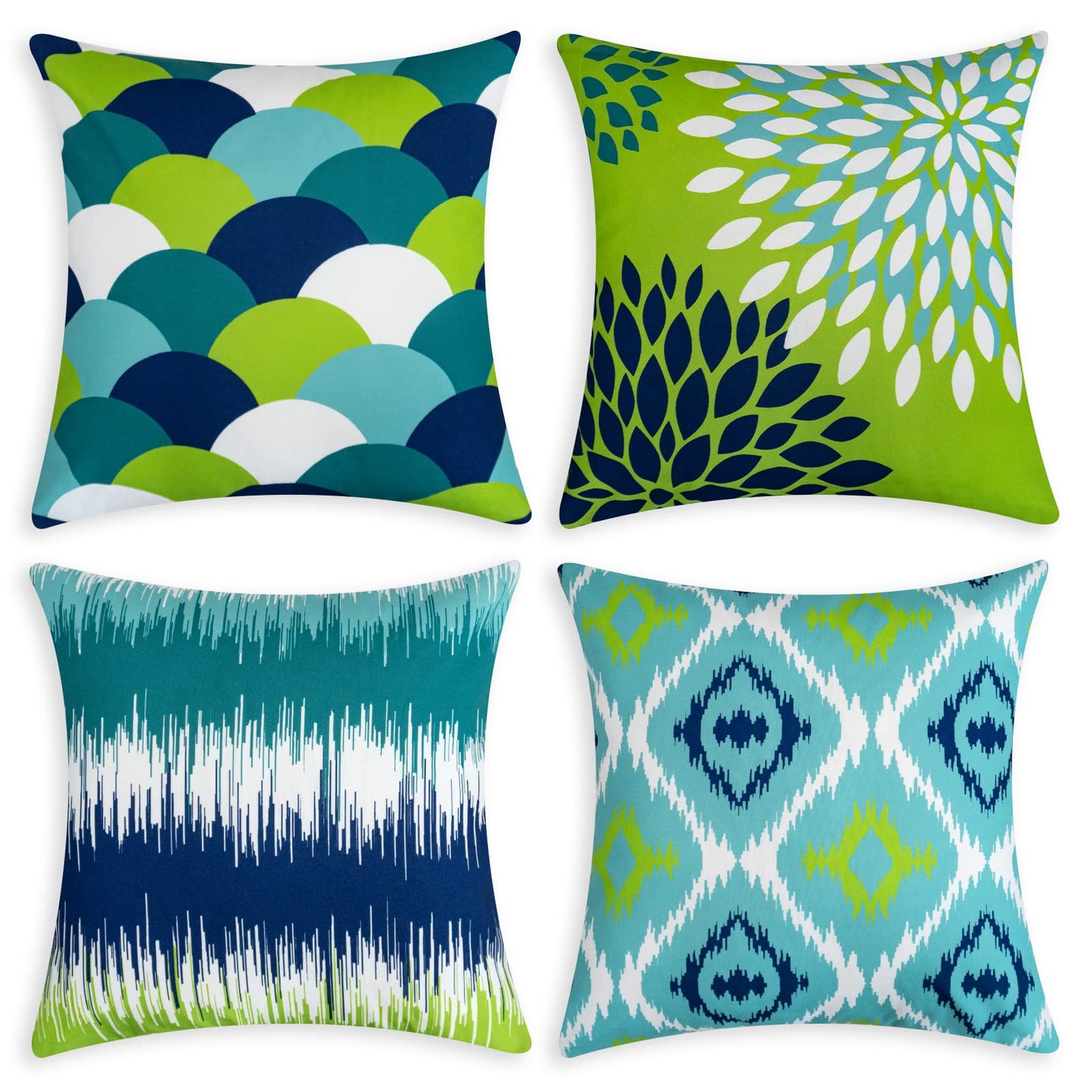 Decorative Throw Pillow Covers Set of 4 Square Cushion Case with zipper