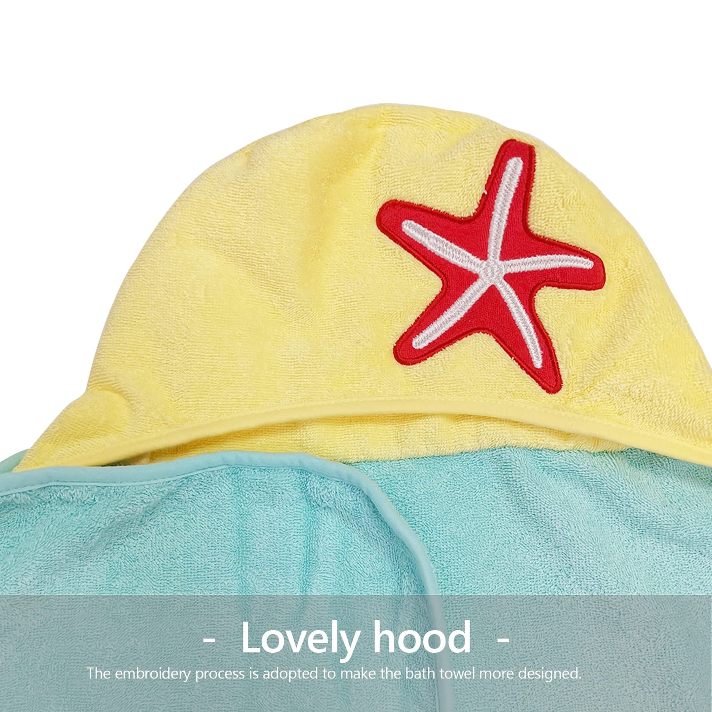 Kids Hooded Bath Towel - Blue Mermaid - Style Quarters