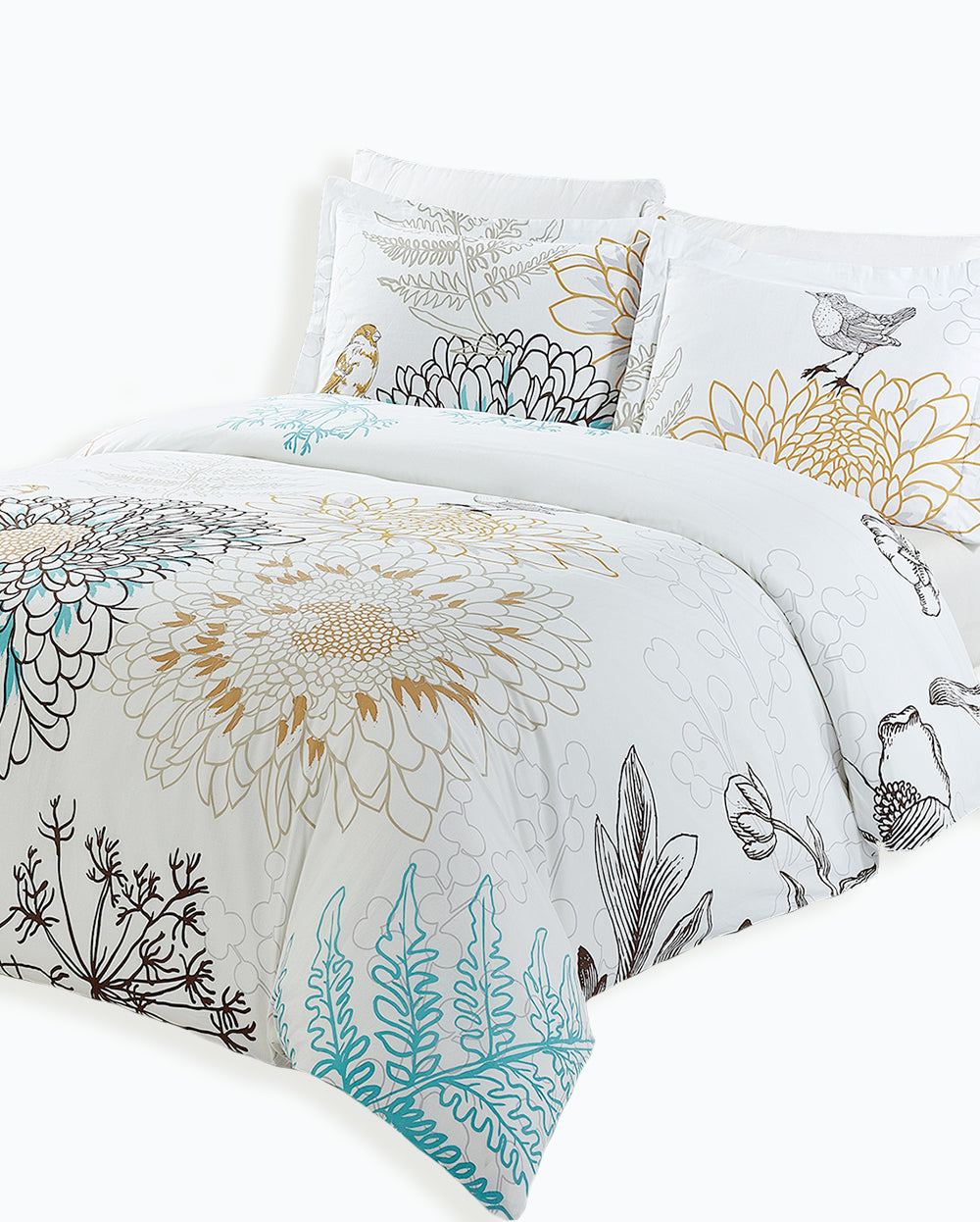 Queen - Duvet Cover 3 Pieces Include 1 duvet cover 2 pillow shams