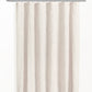 Linen Shower Curtains  for Bathroom Embroidered with Crisp Flowers