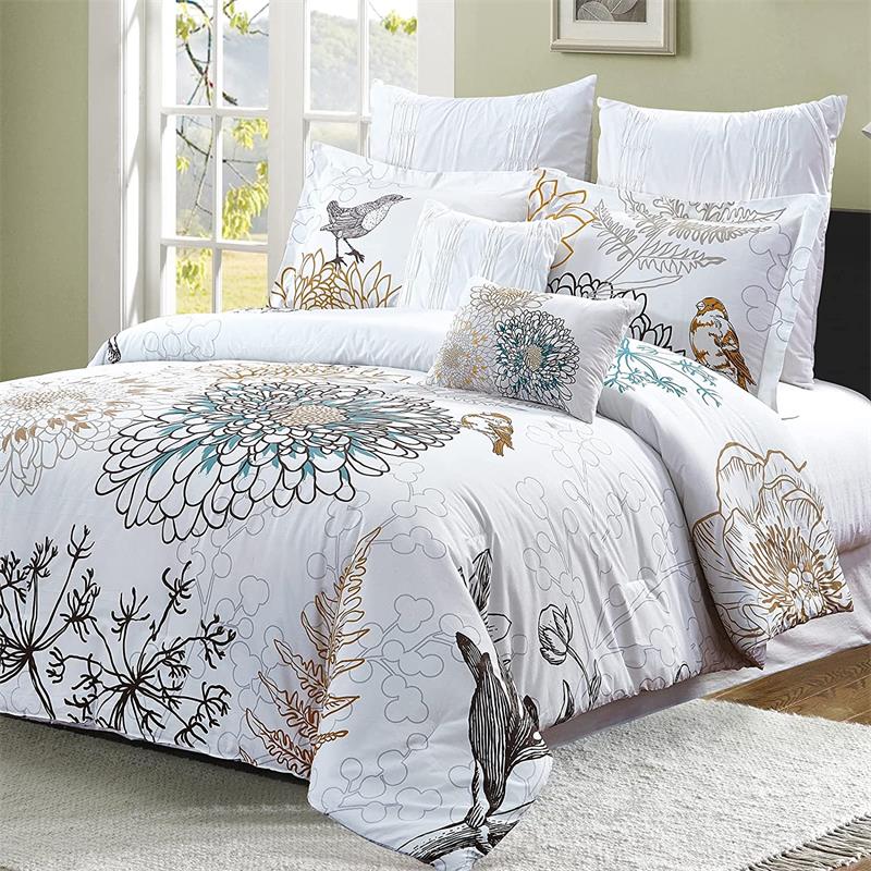 Comforter set outlet with euro shams