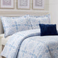 Royal Blue 4 Pcs Comforter Set Includes 1 Comforter, 2 Pillowcases and 1 Decorative Pillow