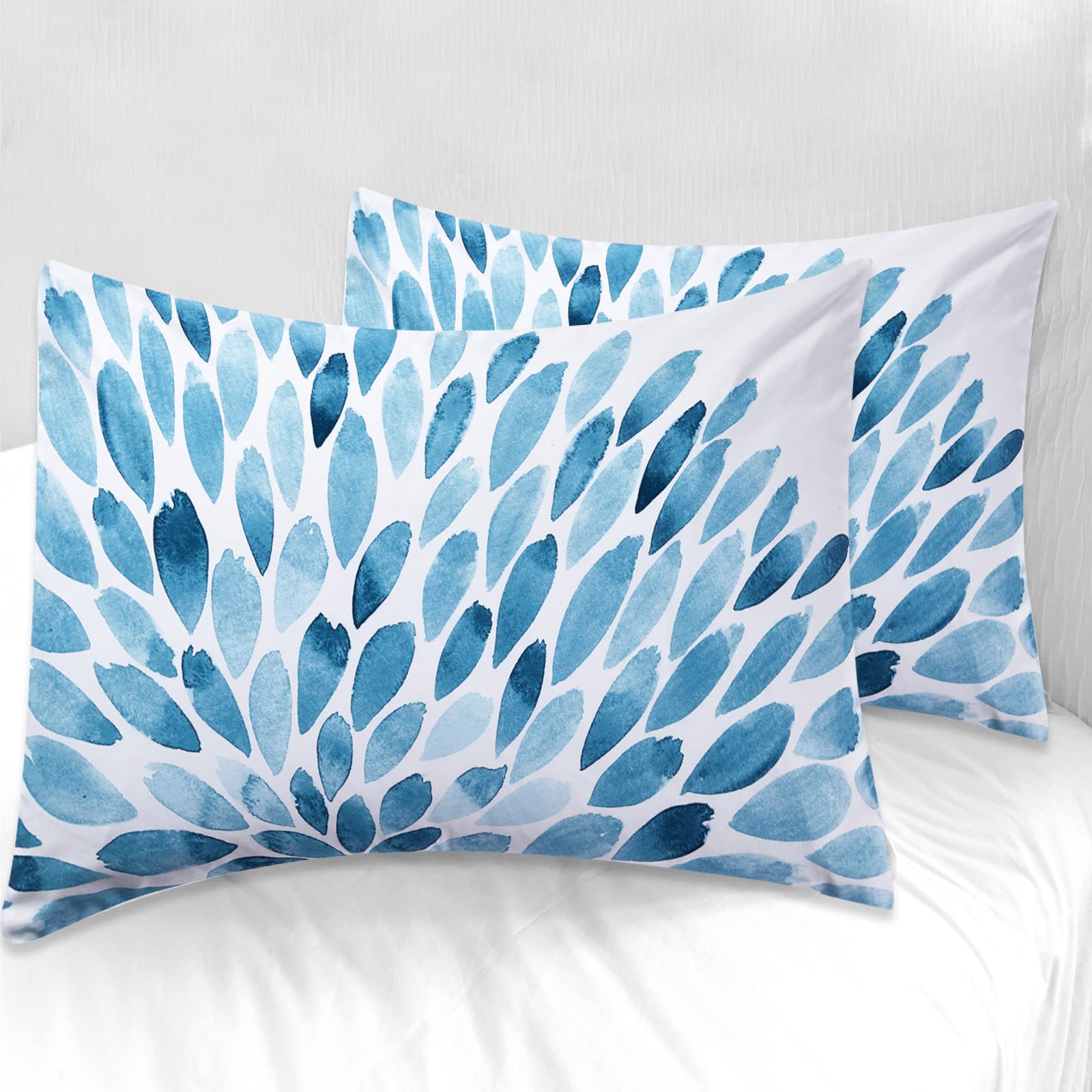 Gradient Blue Pcs Comforter Set Includes Comforter,