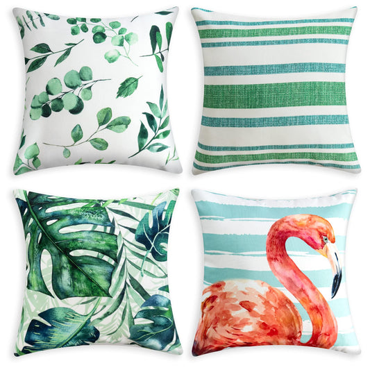 Decorative Throw Pillow Covers Set of 4 Square Cushion Case with zipper