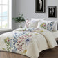 100% cotton Dahlia Duvet Cover set, Includes 1 Duvet Cover and 2 Pillow Shams