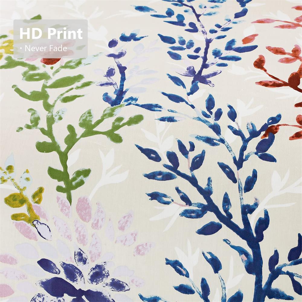 100% cotton Dahlia Duvet Cover set, Includes 1 Duvet Cover and 2 Pillow Shams