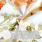 Orange Flower 4 Pcs Comforter Set Includes 1 Comforter, 2 Pillowcases and 1 Decorative Pillow