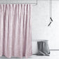 Purple Polyester Shower Curtains for Bathroom Embroidered with Crisp Flowers