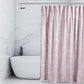 Purple Polyester Shower Curtains for Bathroom Embroidered with Crisp Flowers
