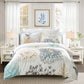 100% Cotton 3 Pieces Duvet Cover set includes 1 Duvet Cover and 2 Pillowcases