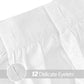 White Ruffle Shower Curtains for Bathroom